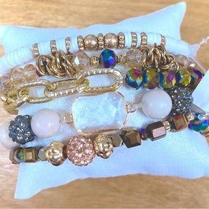Multicolor 5-Strand Bracelet Set